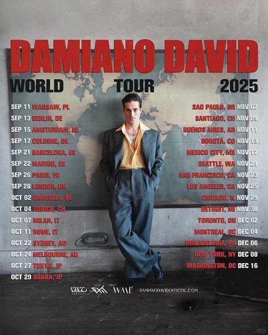 Damiano David 2025加拿大演唱会
