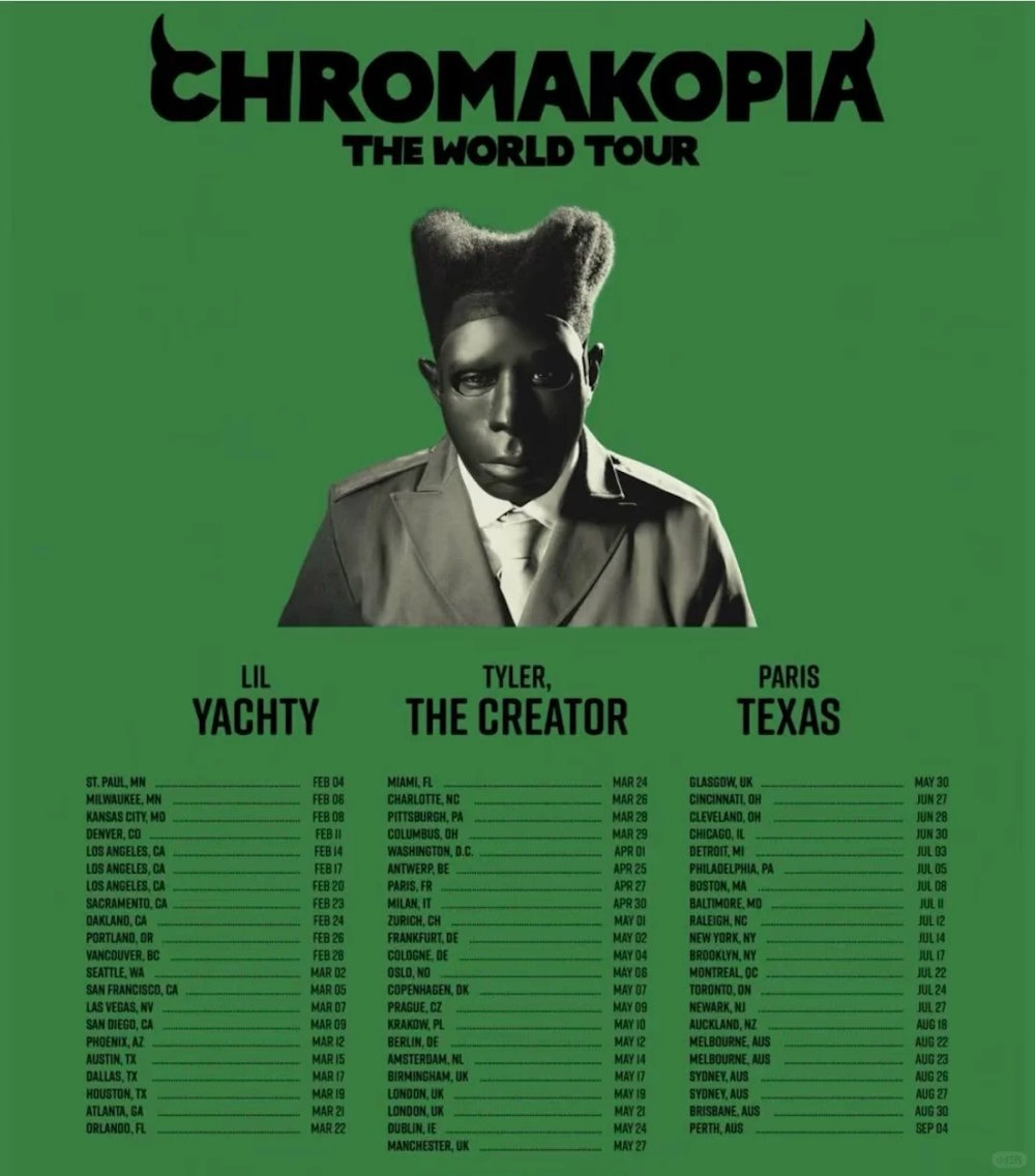 说唱巨星Tyler, The Creator加拿大演唱会